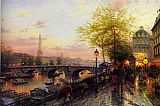 Thomas Kinkade PARIS EIFFEL TOWER painting
